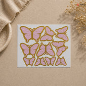 Celeste Butterfly Paper Toppers | Light Tone Cake Decoration | Multiple Available | Pack of 10