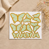 Celeste Butterfly Paper Toppers | Light Tone Cake Decoration | Multiple Available | Pack of 10
