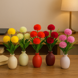 56 Cm - Artificial Dahlia Flowers With Stem | 1 Bunch