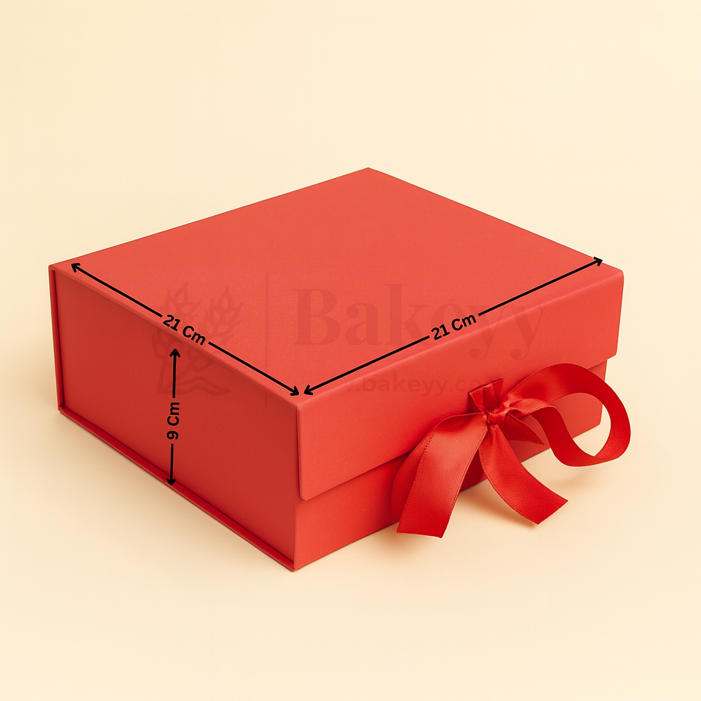 8x8x4 Inch Red Collapsible Hamper Box| 1 Piece