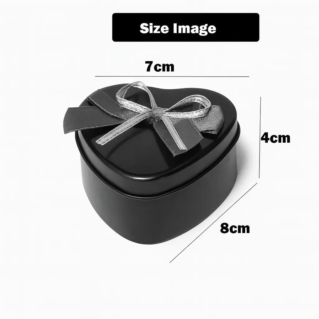 Small-Size 1| Blue Heart Empty Decorative Tin Box | Pack of 12