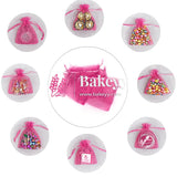 7x9Cm |Dark Pink Organza Potli Bags | Pack of 99