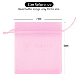 7x9Cm |Baby Pink Organza Potli Bags | Pack of 99