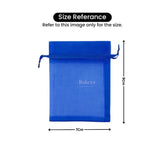 7x9cm | Organza Potli Bags | Royal Blue Colour | Candy Bag | Pack of 99