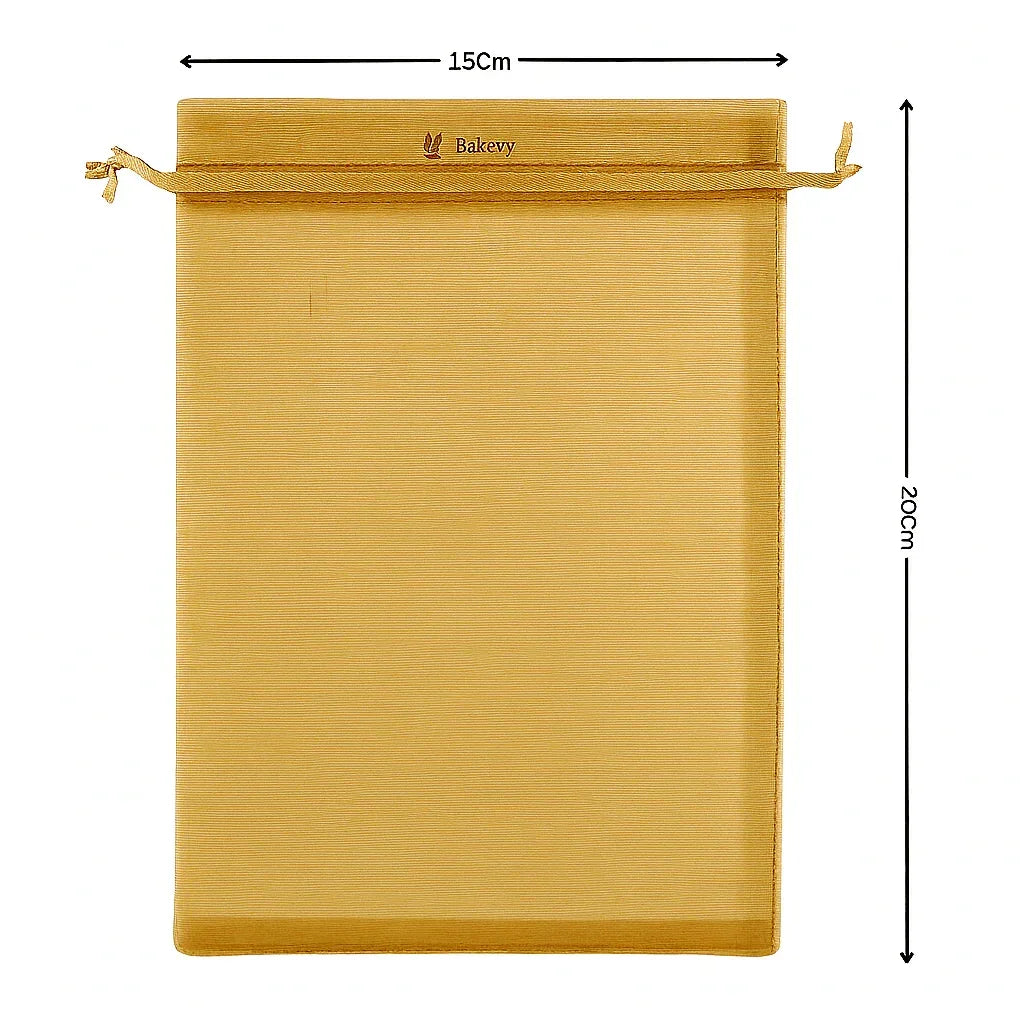 Gold Organza Potli Bags