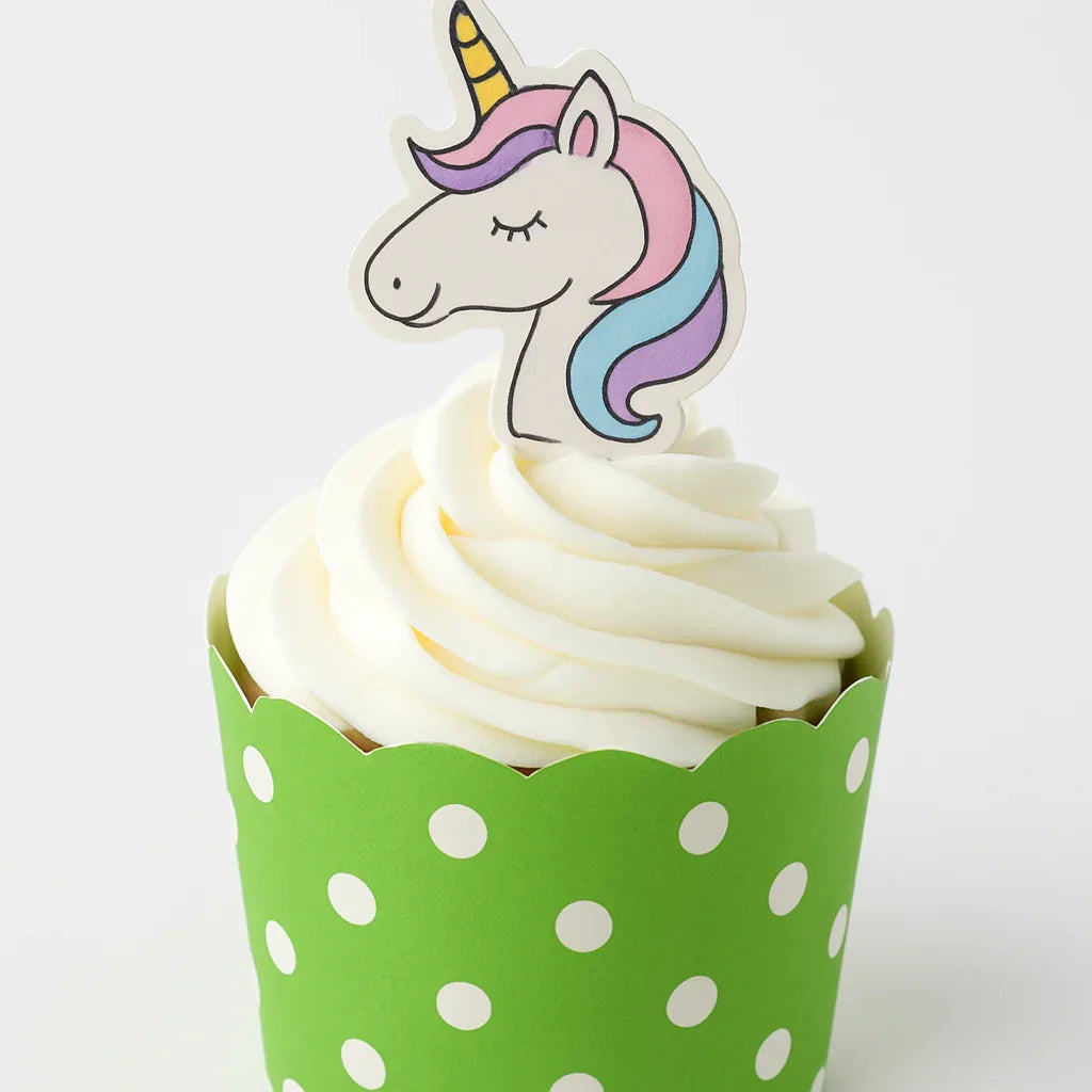 6cm | Green Dotted  Muffin Cup | Pack Of 50