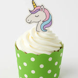 6cm | Green Dotted  Muffin Cup | Pack Of 50