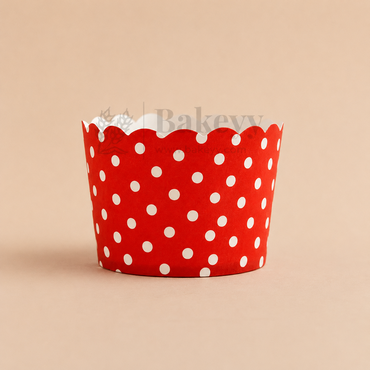 Polka Dots Flower Muffin Cup | Pack of 50