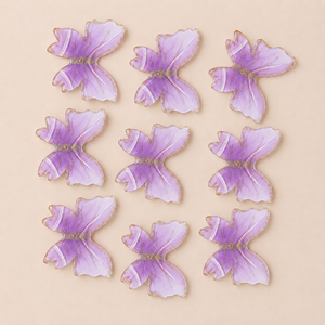 Glitter-Core Butterfly Cake Toppers | Shimmered Body with Fine Line Wing Design | Multiple Print Options Available | Pack of 1