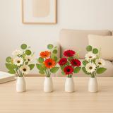 Artificial Gerbera Daisy Flower Bunch – 42cm |  Decorative Stick for Home & Events | Pack Of 1