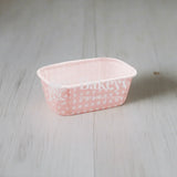 100 Gram Baby Pink  Bake and Serve Rectangle Mould  | Pack of 50 | Paper Baking Mould | Plum Cake Bar Mould