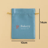 10x14 cm |Sky Blue Colour  Satin Potli Bags| Pack of 25