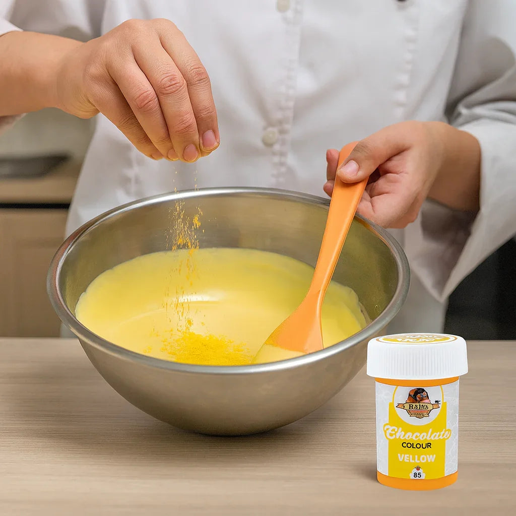 BakeHaven Chocolate Colour- Yellow| 5 Gram