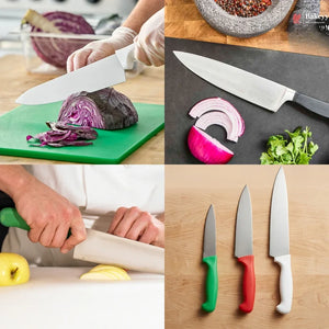Chef Knife with Colored Handles | 3 Sizes | Stainless Steel Kitchen Knives | Pack of 1