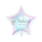 Star Shape Holographic Foil Balloon | Party Decorative | 1 Piece