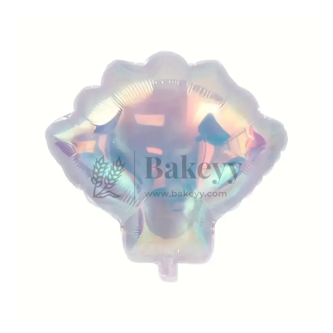 Seashell Shape Holographic Foil Balloon | Party Decorative | 1 Piece