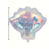 Seashell Shape Holographic Foil Balloon | Party Decorative | 1 Piece