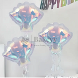 Seashell Shape Holographic Foil Balloon | Party Decorative | 1 Piece