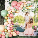 Pastel Birthday Balloon Arch Kit with Smiley Flowers | Party Decor | 1 Piece
