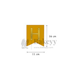 Gold Glitter Happy Birthday Banner – 11x16 cm Letters with Satin Hanging String | Pack of 1