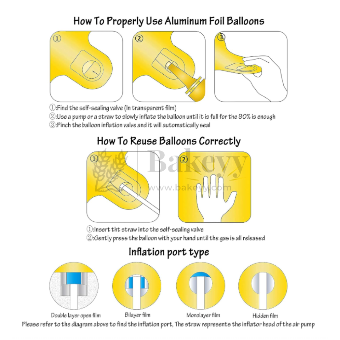 Metallic Gold Alphabet Y Foil Balloon | Party Decoration | 1 Piece