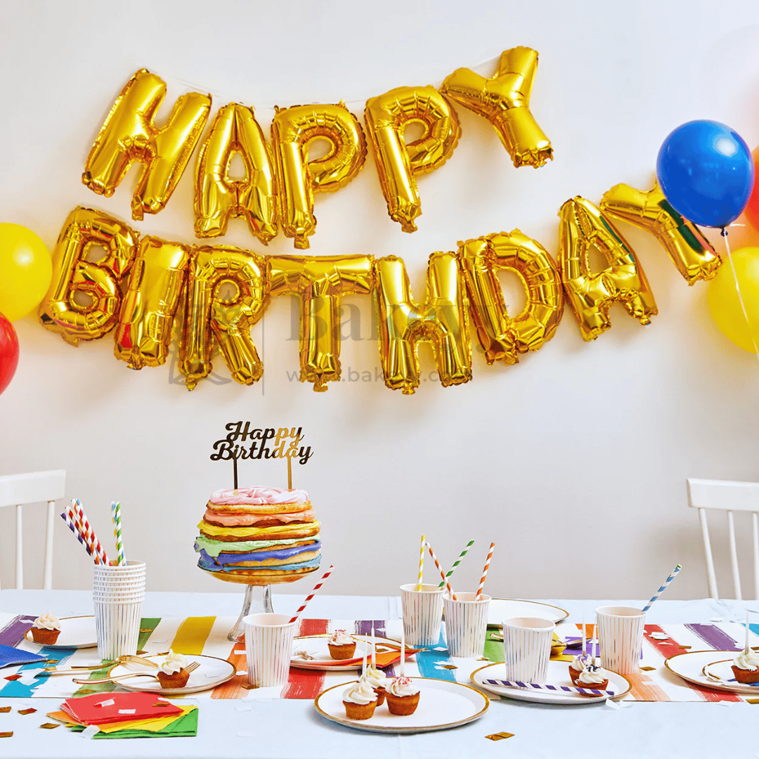 Metallic Gold Alphabet Y Foil Balloon | Party Decoration | 1 Piece