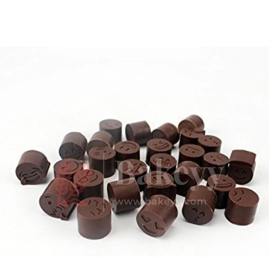 Silicone Funny Emoji Face Chocolate Mould - 28 Cavity Decorative Tray | 1 Piece