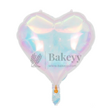 Heart Shape Holographic Foil Balloon| Party Decorative| 1 Piece