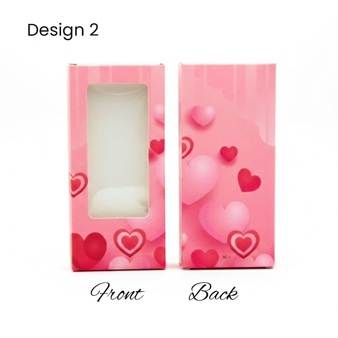 Chocolate Bar Box | Chocolate Bar Gift Box with Window | Chocolate Packaging Box | Pack Of 10