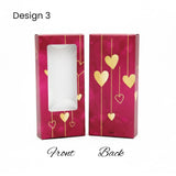 Chocolate Bar Box | Chocolate Bar Gift Box with Window | Chocolate Packaging Box | Pack Of 10