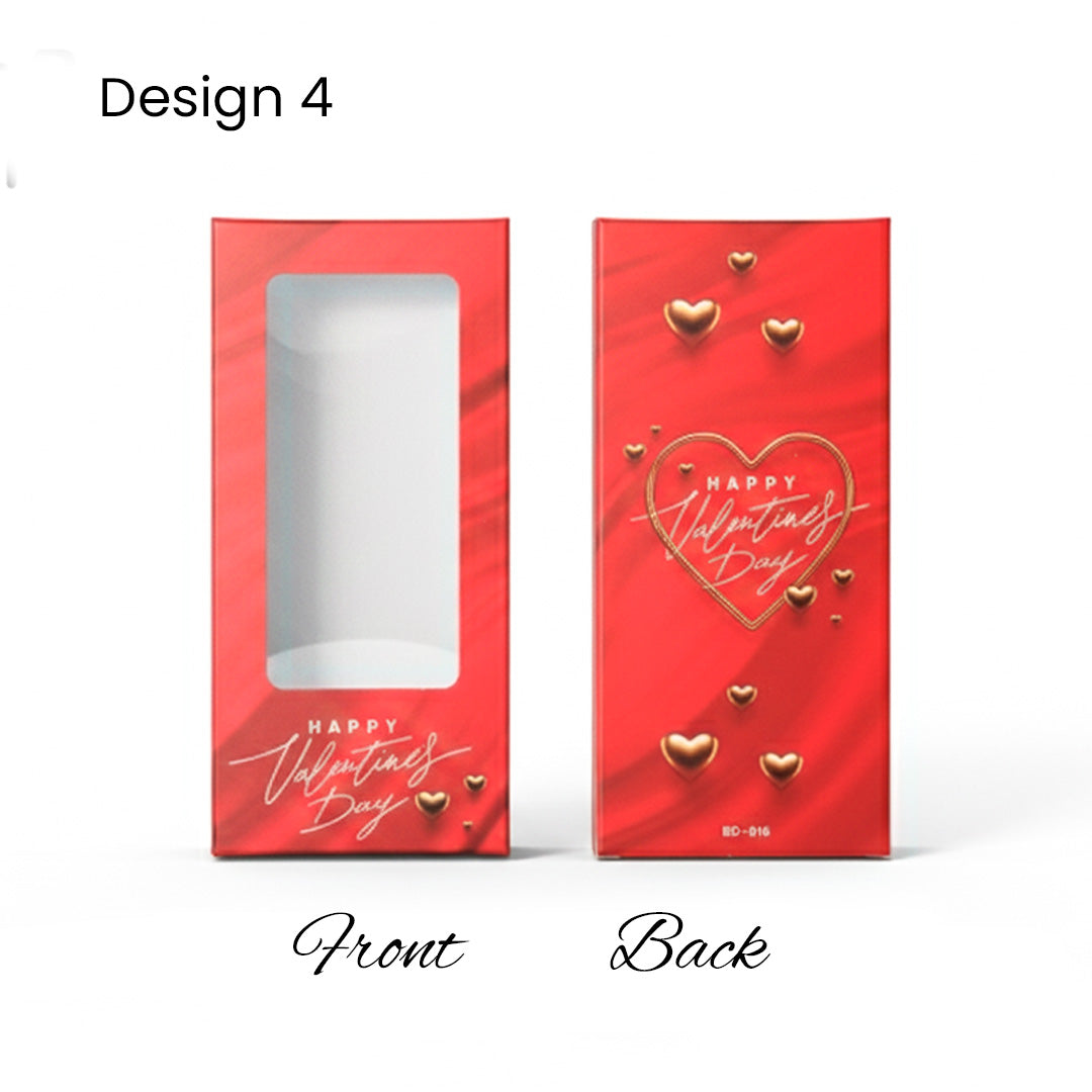 Chocolate Bar Box | Chocolate Bar Gift Box with Window | Chocolate Packaging Box | Pack Of 10