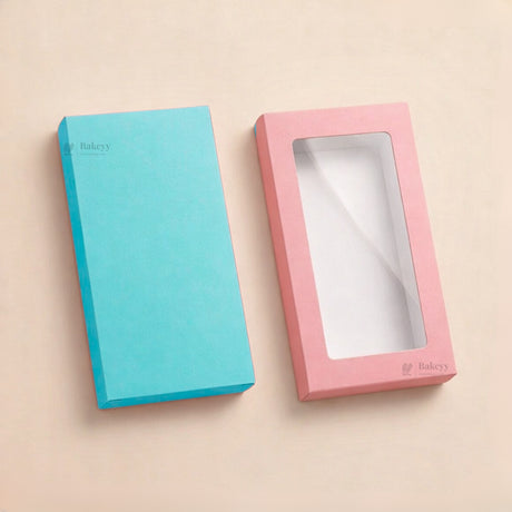 Chocolate Bar Packaging Box with Window | Premium Chocolate Gift Box | 3 Colors Available | Pack of 50