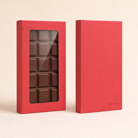 Chocolate Bar Packaging Box with Window | Premium Chocolate Gift Box | 3 Colors Available | Pack of 50