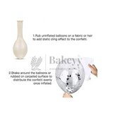 Silver Moon & Star Balloon Set | Party Decoration Combo | 14 pc Set | 1 Piece