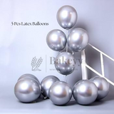 Silver Moon & Star Balloon Set | Party Decoration Combo | 14 pc Set | 1 Piece