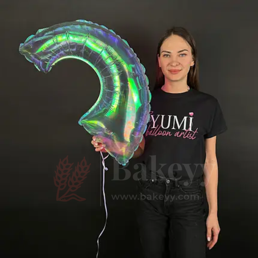 Rainbow Shape Holographic Foil Balloon| Party Decorative| 1 Piece
