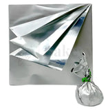 Matt Chocolate Wrapper | Pack of 200 - Bakeyy.com - India - Matt Chocolate Wrapper | Pack of 200 - Silver