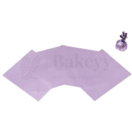 Matt Chocolate Wrapper | Pack of 200 - Bakeyy.com - India - Matt Chocolate Wrapper | Pack of 200 - Lilac