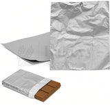 Big Aluminium Chocolate Wrapping Paper | Pack of 200 - Bakeyy.com - India - Big Aluminium Chocolate Wrapping Paper | Pack of 200 - Silver