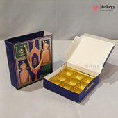 Traditional Arch & Floral Printed Chocolate Gift Box with Matching Handle Paper Bag | With & Without Cavity | Pack of 10
