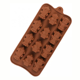 12-Cavity | Robot Shape Silicone Chocolate Mold | Non-Stick Baking & Candy Making Tray | 1 Piece