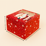 Christmas Cake Box with Window | Perfect for Cake & Treats | Pack of 25