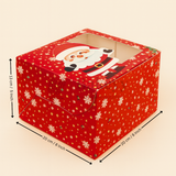 Christmas Cake Box with Window | Perfect for Cake & Treats | Pack of 25