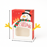 Christmas Celebration Gift Box | Festive Window Packaging for Goodies & Gifting | Pack of 10 - Bakeyy.com - India - Christmas Celebration Gift Box | Festive Window Packaging for Goodies & Gifting | Pack of 10 - Red