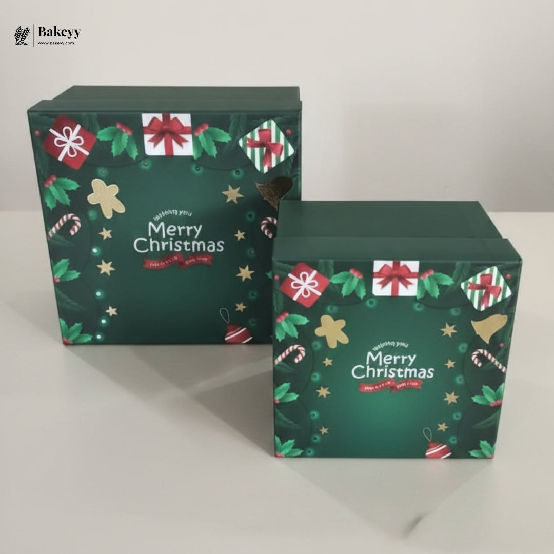 Christmas Print Rigid Hamper Boxes | Perfect for Christmas Gifting | 1 Piece