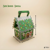 Christmas House Shaped Gift Box | Christmas Goodie Box | Christmas Gifting Box | Pack of 10