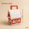Christmas House Shaped Gift Box | Christmas Goodie Box | Christmas Gifting Box | Pack of 10