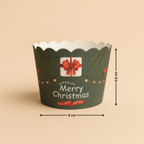Merry Christmas Muffin & Cupcake Paper Liners | Pack of 50