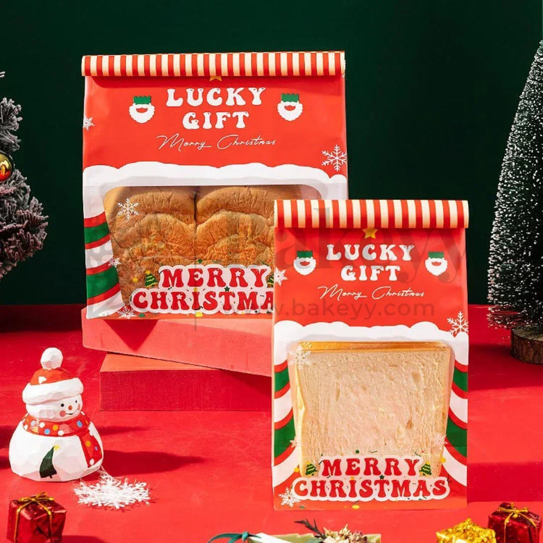 Christmas_Print_Bread_Pouches_Pack_of_50 - Bakeyy.com
