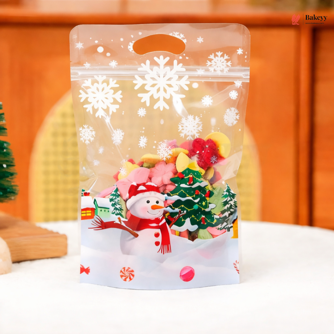 Christmas Print Ziplock Pouches